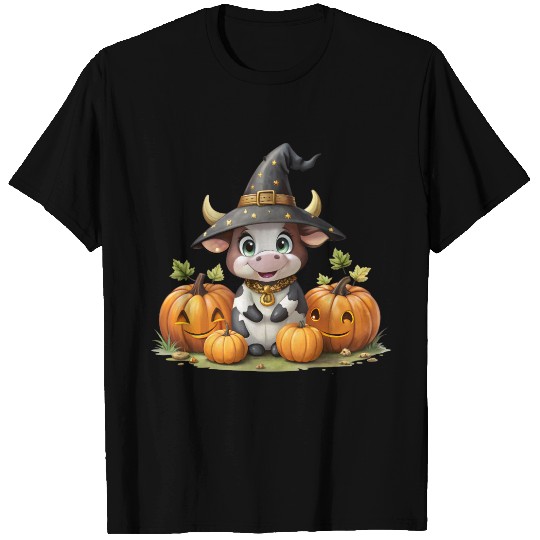 Cute Halloween Cow T Shirts