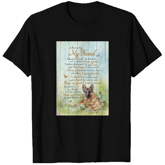 Grateful Pet Friend Prayer Wall Art T Shirts