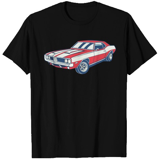 Retro Classic Muscle Car Illustration T Shirts