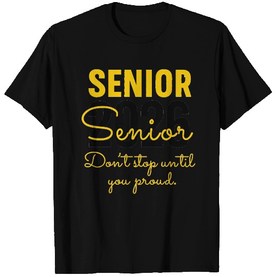 Senior 2026 Distressed Number Design Class of 2026 T Shirts