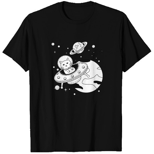 Space Cat Adventure Design T Shirts