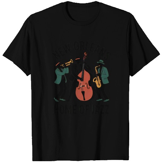 New Orleans Jazz Musician Illustration T Shirts