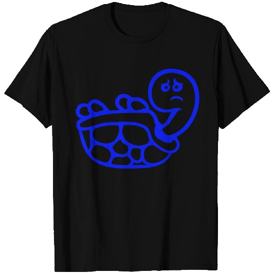 Turtle lying on its back shell sad helpless help T Shirts