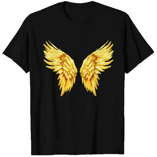 Golden Angel Wings  T Shirts