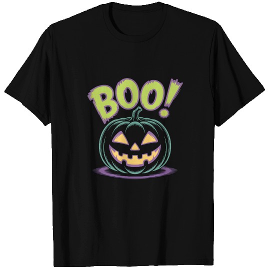 Spooky Halloween Jack-o'-Lantern Design T Shirts