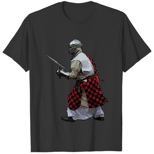 Knight fighting action T-shirt