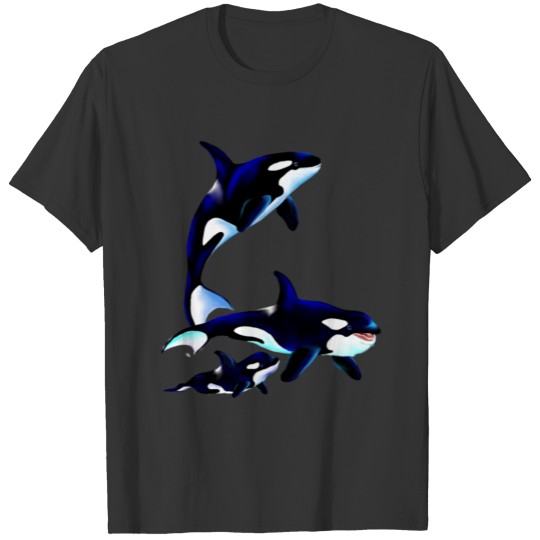 Killer Whale Family T Shirts