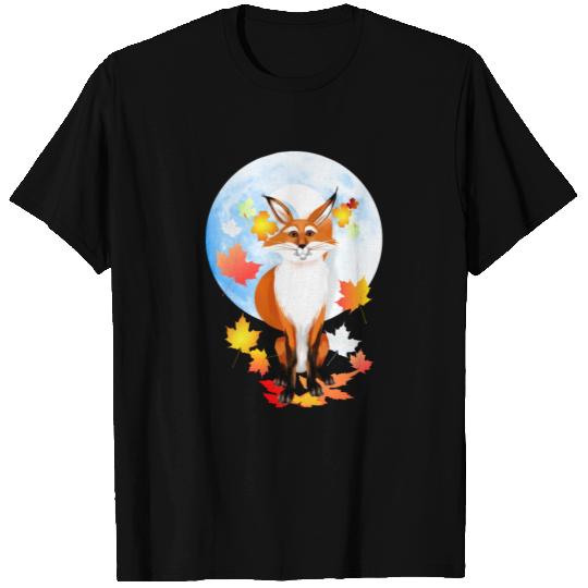 Fall Fox and Wolf Moon T Shirts