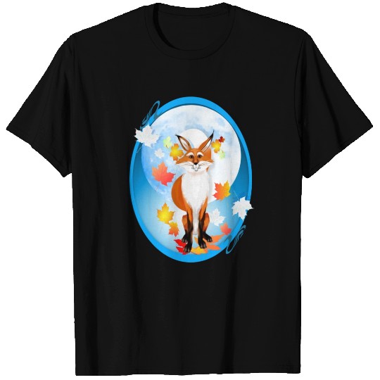 Fall Fox and Wolf Moon-2 T Shirts