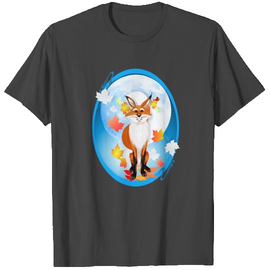 Fall Fox and Wolf Moon-2 T Shirts