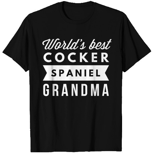 Best Cocker Spaniel Grandma T Shirts