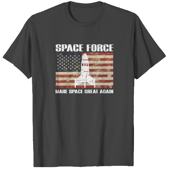 Space Force T Shirts USA Armed Forces Distressed T Sh