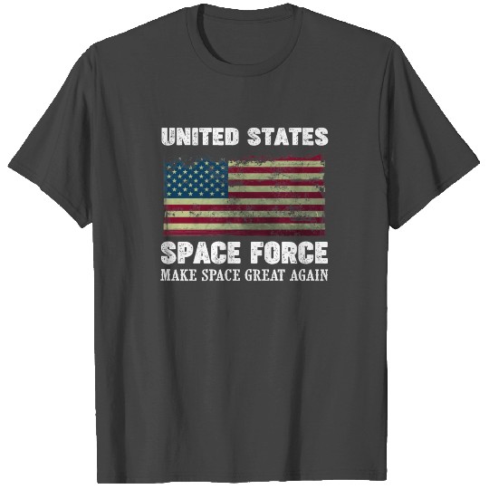 Space Force T Shirts USA Armed Forces Distressed