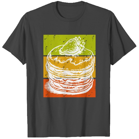 Retro Strawberry Pancakes T Shirts