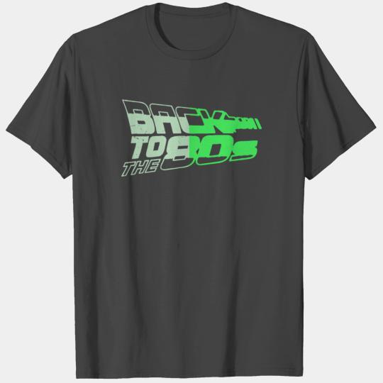 Glow In The Dark Back 2 the 80s Logo T Shirts