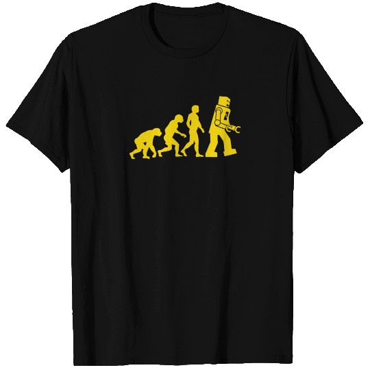 robot evolution robots funny logo T Shirts