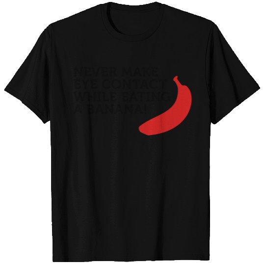 Eye Contact Eating A Banana (2c) T Shirts