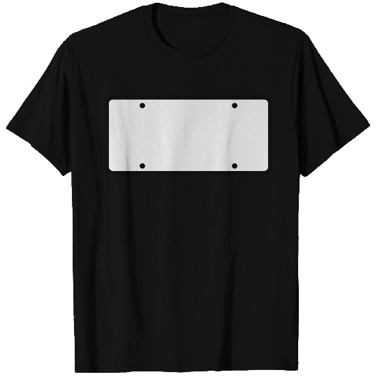 plain licence plate WRITE YOUR OWN T Shirts