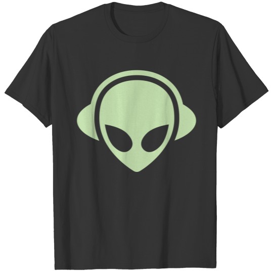 Alien headphones Glow in the dark T-shirt