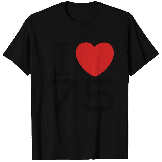 Slogan T Shirts - I Love Paris - J'aime 75