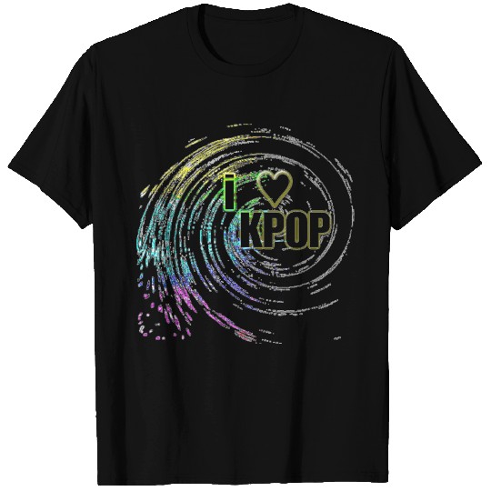 I Love K-Pop White T Shirts