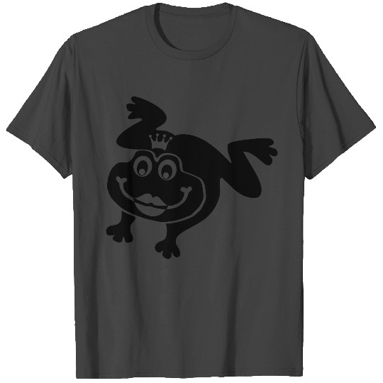 frog toad prince princess crown kiss me mouth lips T Shirts