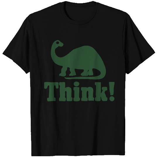 Brontosaurus Think Duo Color T Shirts