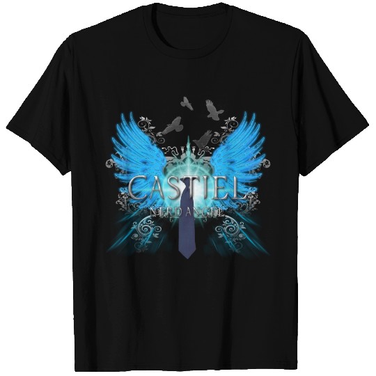 Castiel Nerd Angel 2 T Shirts