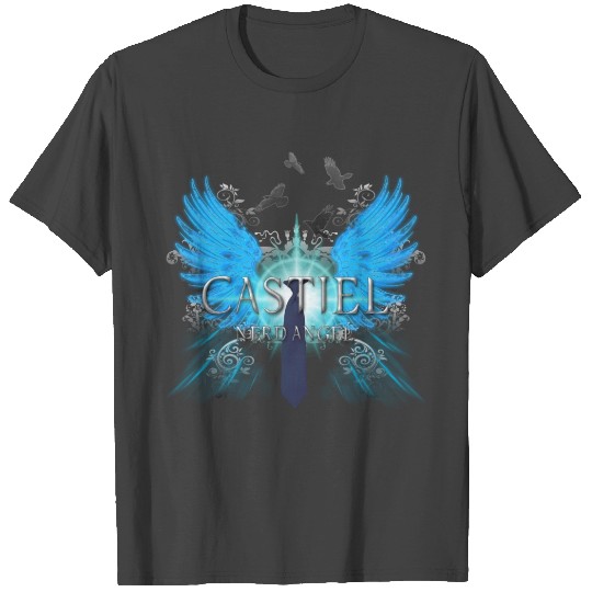 Castiel Nerd Angel 2 T Shirts