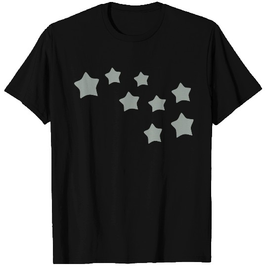 silver stars pattern vector art T Shirts