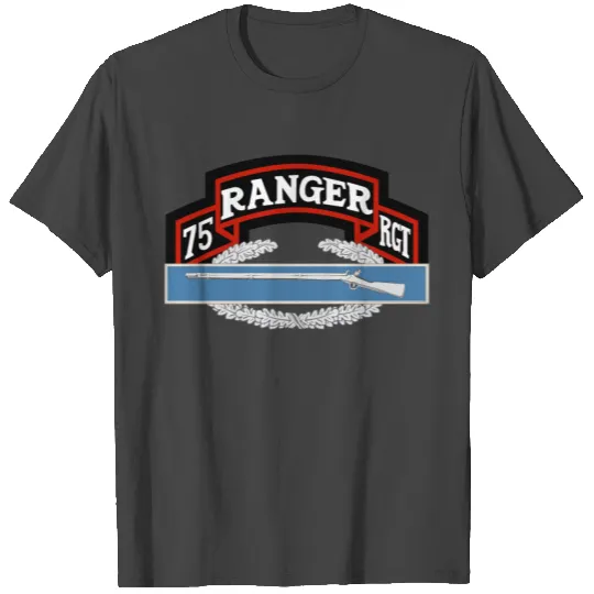 75th Ranger CIB T Shirts