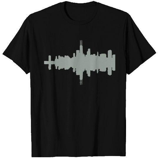 Chicago skyline T Shirts