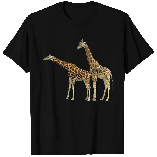 Giraffe two side by side T Shirts