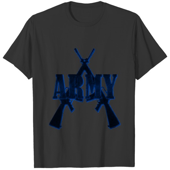 ARMY M 16 blue T-shirt