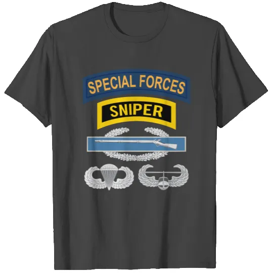 SF Sniper CIB Airborne Air Assault T Shirts