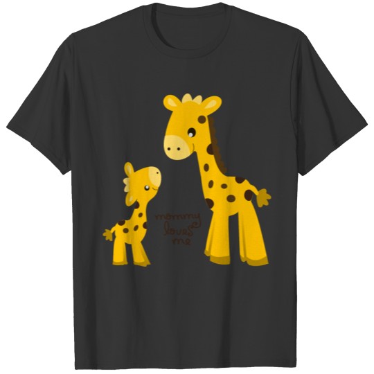 Mother and Baby Giraffe T Shirts