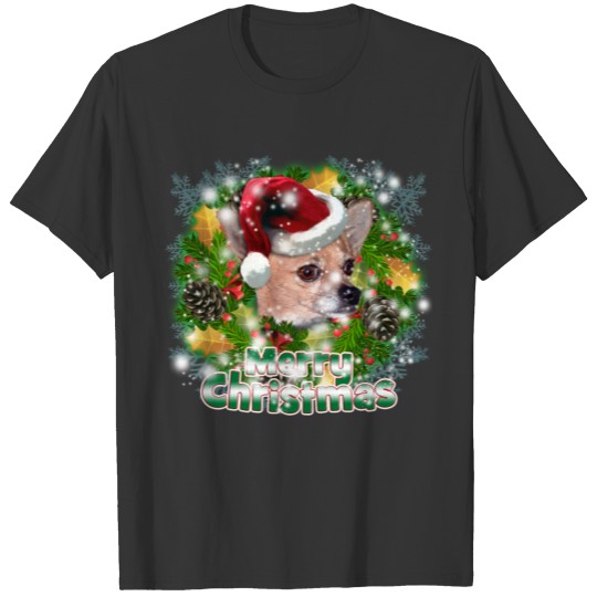 Dog Lover Merry Christmas Chihuahua T-shirt