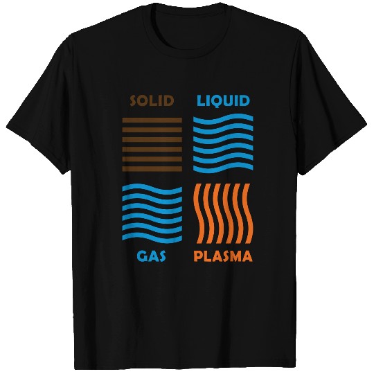The 4 Phases of Matter: SOLID, LIQUID, GAS, PLASMA T Shirts