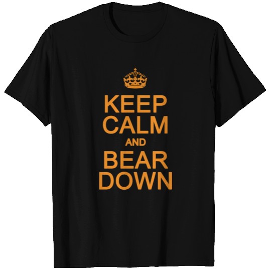 Keep Calm and Bear Down Chicago Football T Shirts