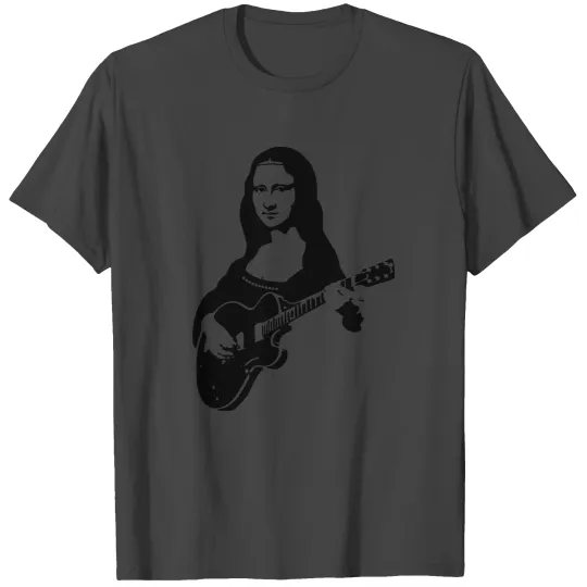 Mona lisa with a guitar T Shirts