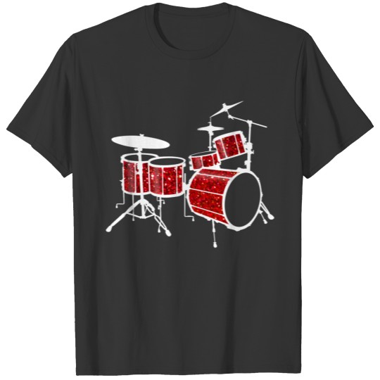 Drum Set (Red Version) T-shirt