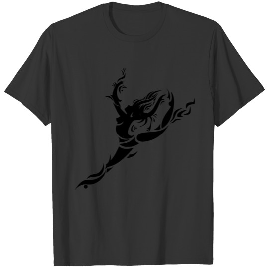 Tribal Dancing Girl (custom color) T-shirt