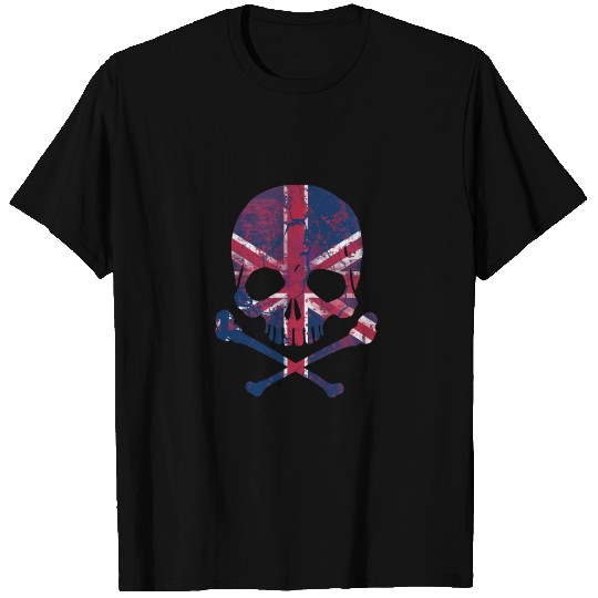 Union Jack Skull T Shirts