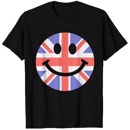 British Flag Smiley Face T Shirts