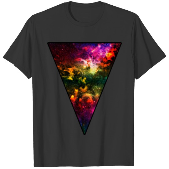Colorful Galaxy Triangle T-shirt