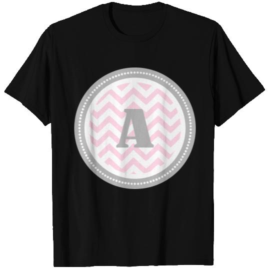 Pink Chevron A T Shirts