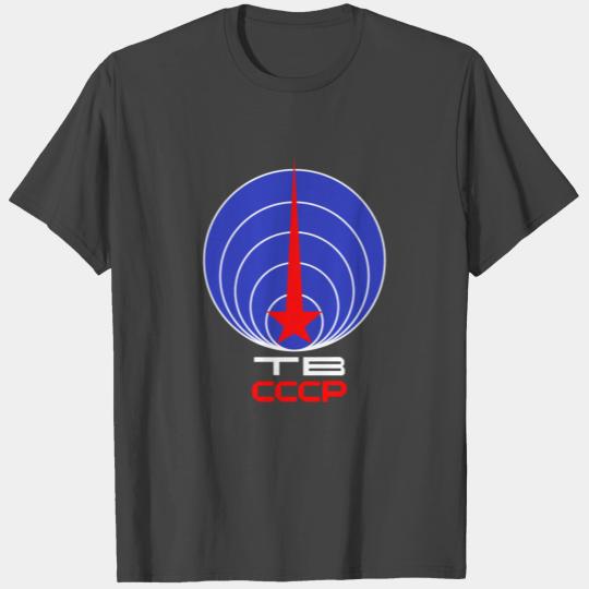 tv ussr Russian Soviet Union Television Broadcasti T Shirts