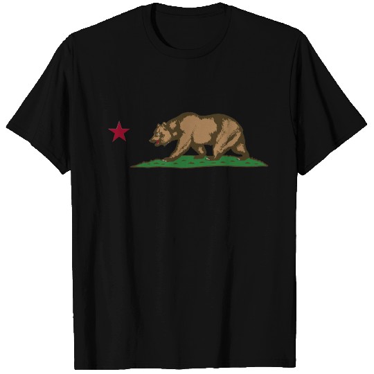 california bear flag T Shirts