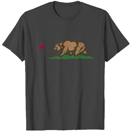 california bear flag T Shirts