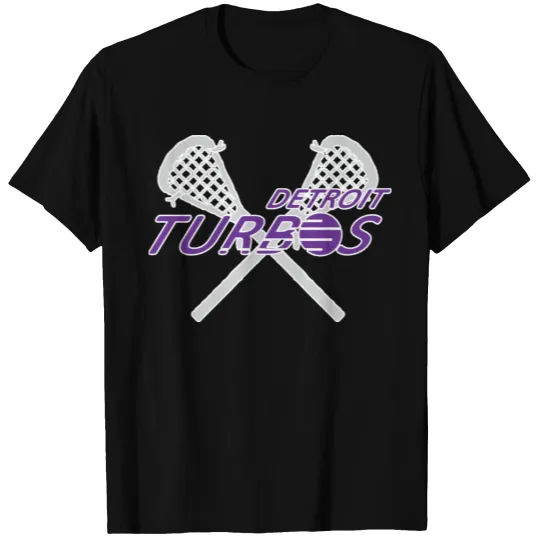 Detroit Turbos Old School Lacrosse T Shirts